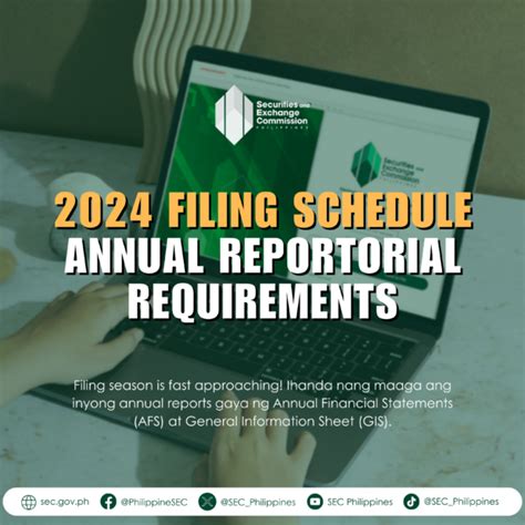 efast sec gov ph|SEC sets deadlines for submission of annual reports.